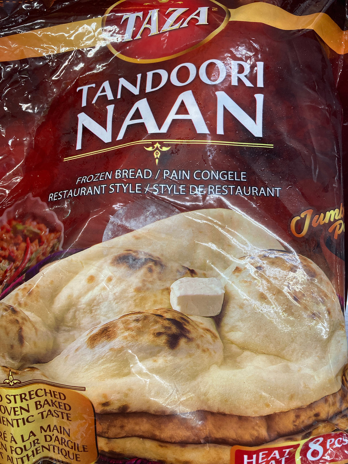 Taza Tandoori Naan 8Pcs