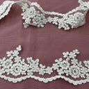 Beaded Corded Lace Trim 4"