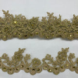 Beaded Floral Lace Trimming