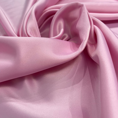 1 Yard Satin Bridal Fabric Black 60" 100 Percent Polyester