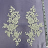 Beaded Corded Floral Lace Applique