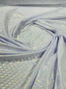 Mermaid Fish Foil Spandex Fabric - Iridescent Fish Scale Print, 58" Width (1 Yard)