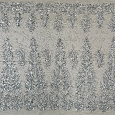 Beaded Embroidered Lace Fabric