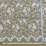 Beaded Corded Bridal Lace Fabric 54" Wide