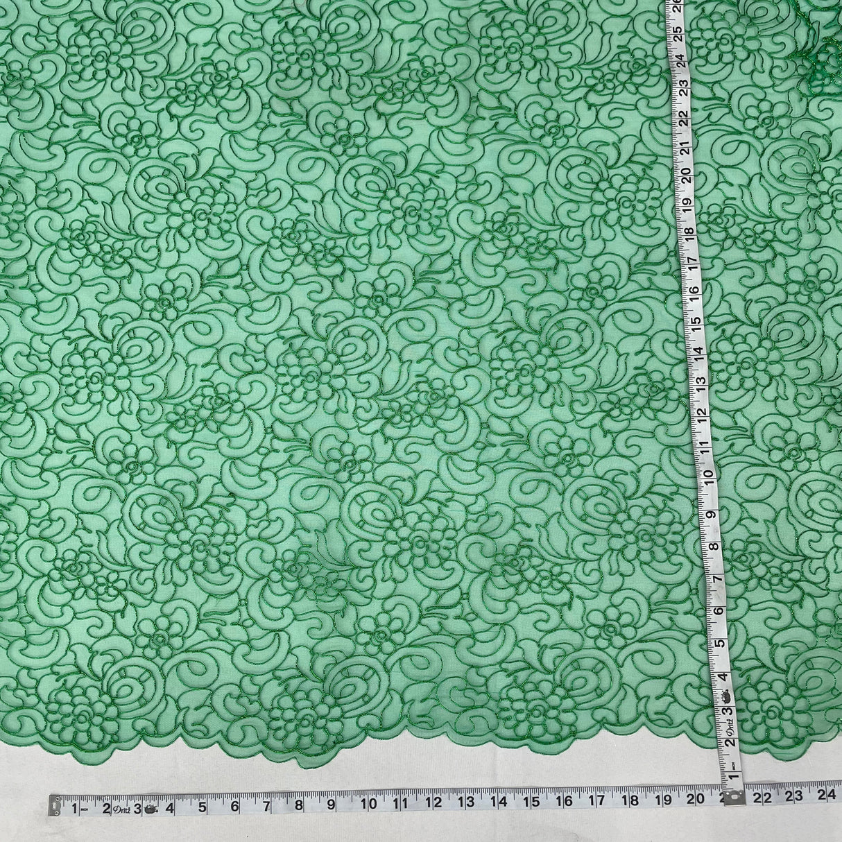 Polyester Corded Bridal Lace Fabric 53" Wide
