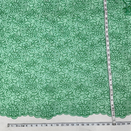 Polyester Corded Bridal Lace Fabric 53" Wide