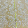 1 Yard Beaded Lace Fabric Embroidered on 100% Polyester Net Mesh