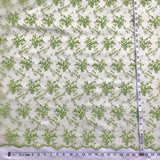 Beaded Lace Fabric on Polyester Net Mesh