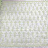 1 Yard Corded Bridal Lace Fabric Embroidered 100 Percent Polyester Net Mesh 54 inch Width