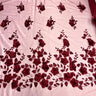 1 Yard - 3D Floral Lace Fabric Embroidered on 100% Polyester Soft Tulle Net Mesh