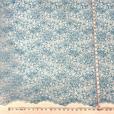 Embroidered Corded Lace Mesh Sky Blue