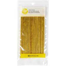 Wilton GOLD 6-Inch Cake Pop Treat Candy Sticks, 30-Count