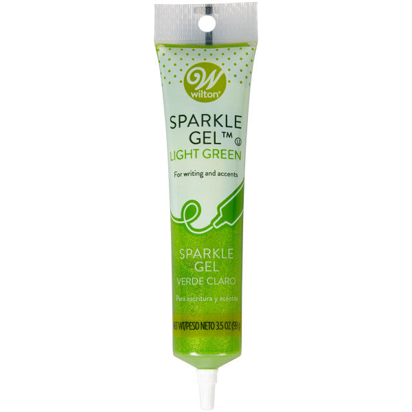 Wilton Light Green Sparkle Gel, 3.5 oz.