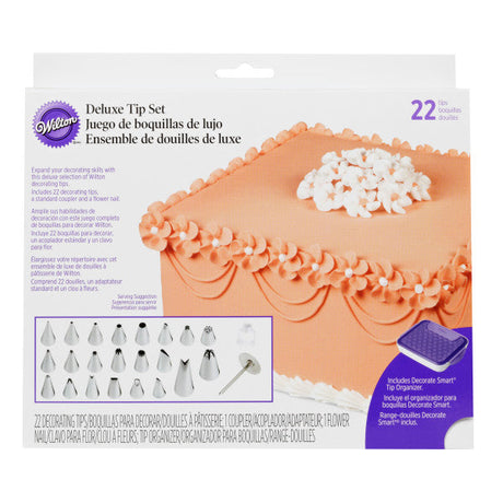 Wilton Decorating Piping Tip Set, 22 Piece