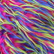 Blue Yellow on Pink Three Tone Spiked Fabric,