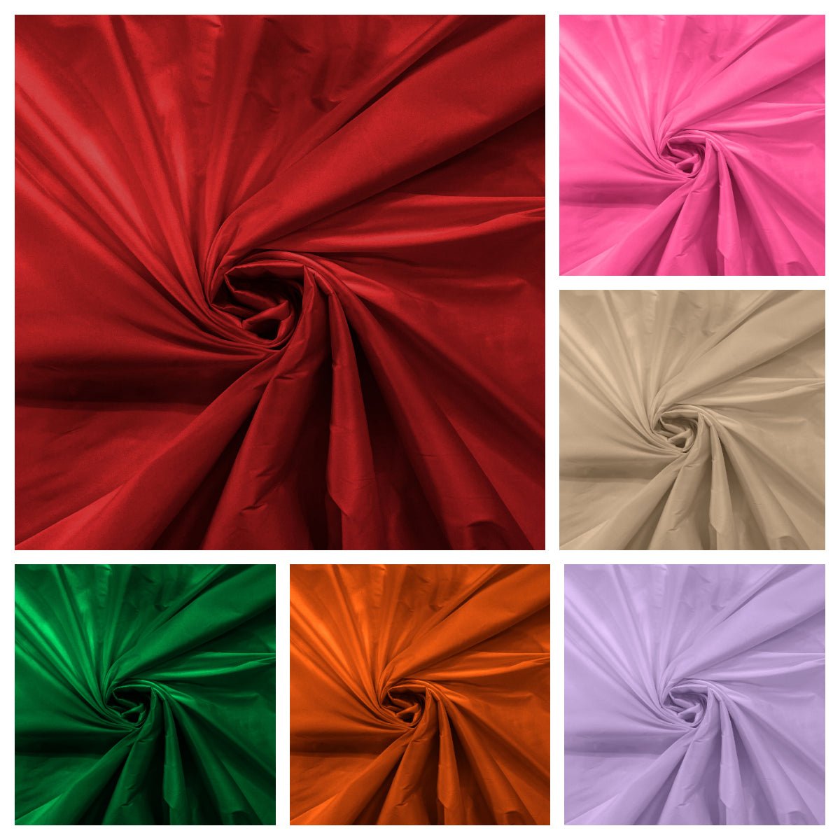 Imitation Silk Taffeta Fabric - 100% Silk, 58/60" Width (1 Yard)
