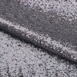 Imperial Stretch Mesh Sequin Fabric - Charcoal, 48" Width (1 Yard)