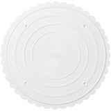 Wilton White Scalloped Edge Separator Plate – 10 Inch