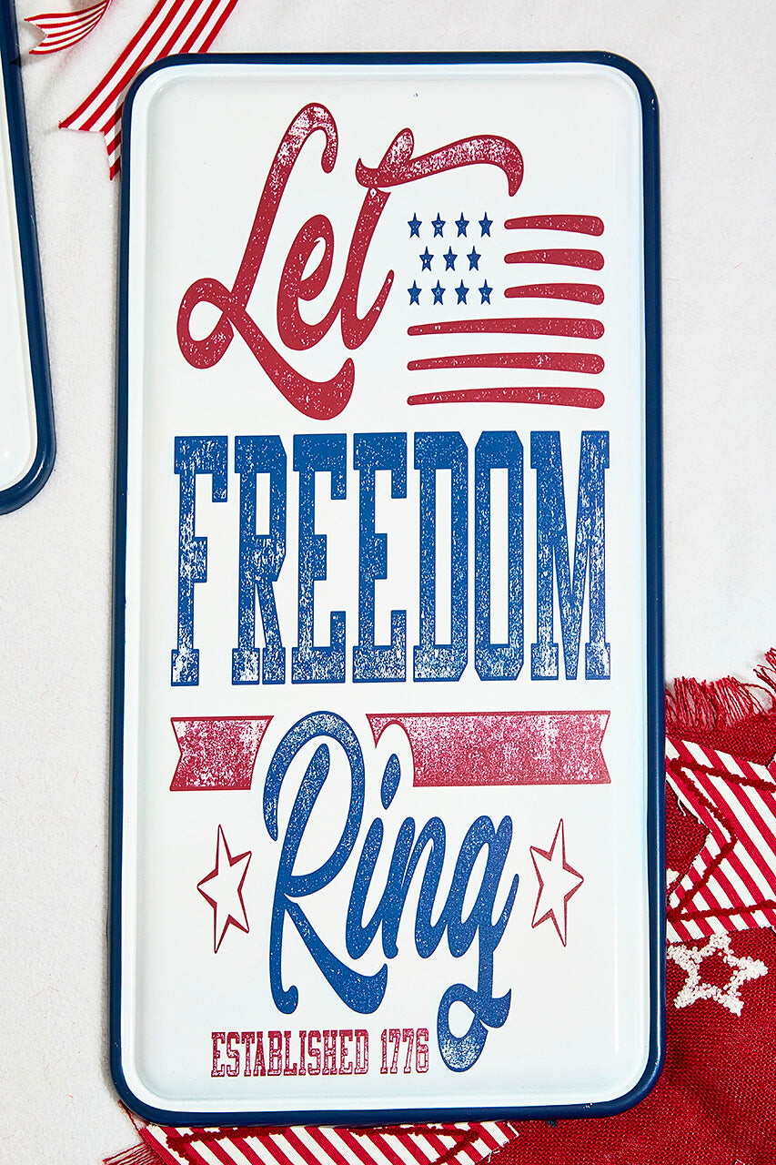 23.8" Metal Americana Wall Decor