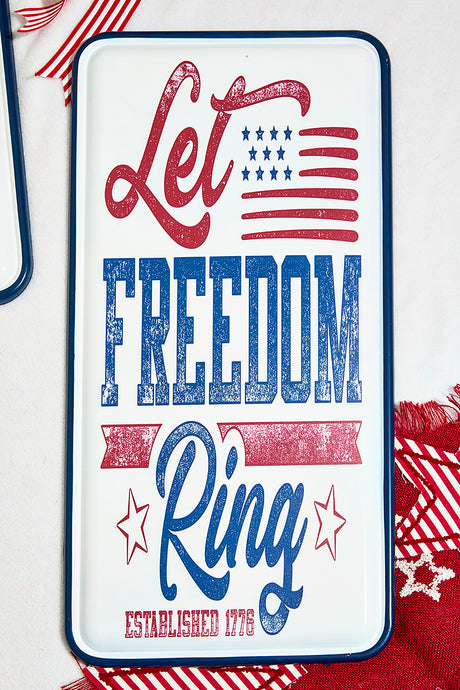 23.8" Metal Americana Wall Decor