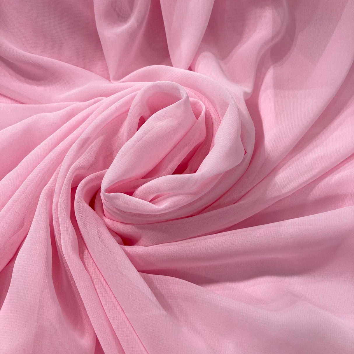 Chiffon Polyester Fabric - Solid, 60" Width (1 Yard)