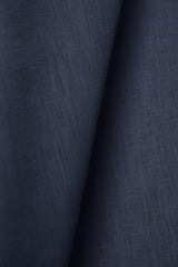 1 Yard Indigo Linen Fabric Lightweight Flat Solid 44 Inches Wide for Apparel