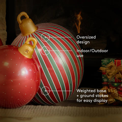 Inflatable Christmas Ornaments - Set of 3