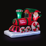 Mr. Christmas 6' Outdoor Lit Inflatable - Santa's Express Train
