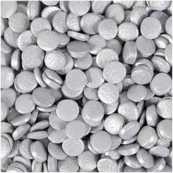 Wilton Silver Edible Cake Sequins – 10 oz.