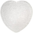 12" Heart Silver Foil Cake Board Drum perfect for Valentines Day