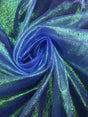 Royal Crush Barbie Organza Fabric - Royal Blue, Iridescent Shimmer, 45" Width (1 Yard)