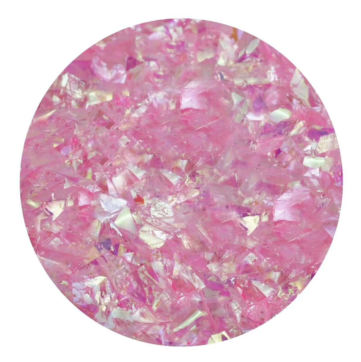 Iridescent Fractured Flakes - Light Pink (3.5 oz Bag)