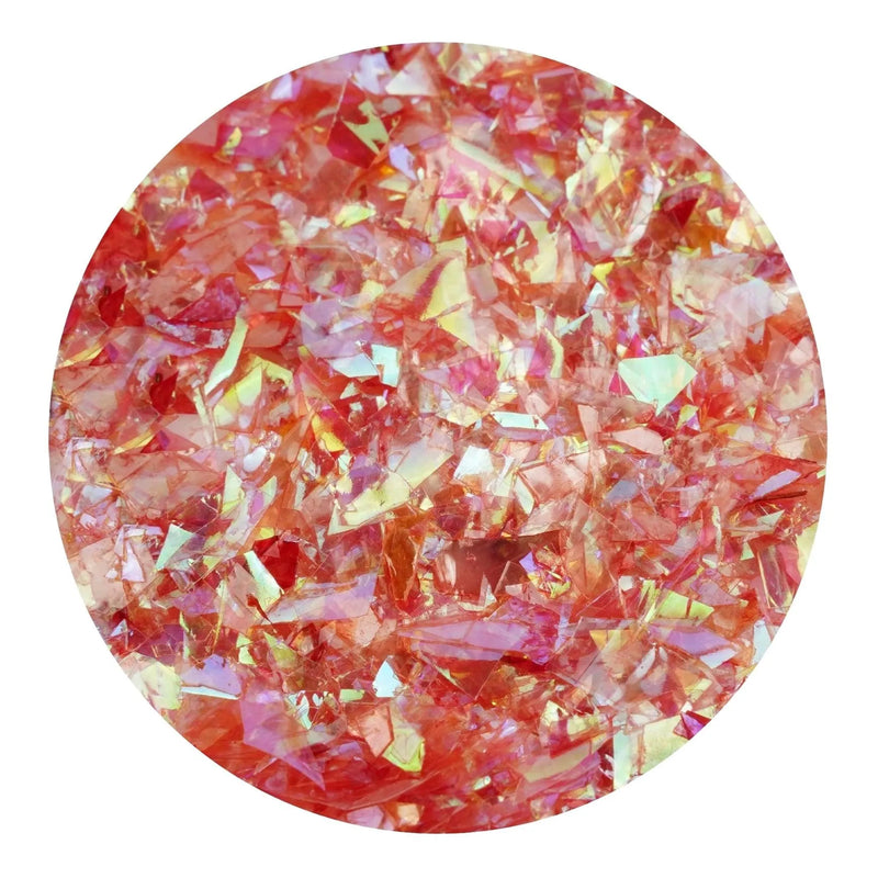 Iridescent Fractured Flakes - Red (3.5 oz Bag)