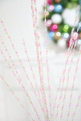 32" Iridescent Twisted Grass Spray