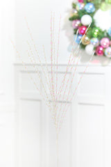 32" Iridescent Twisted Grass Spray