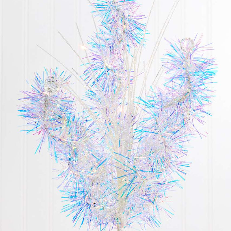 21.5" Iridescent Grass Spray