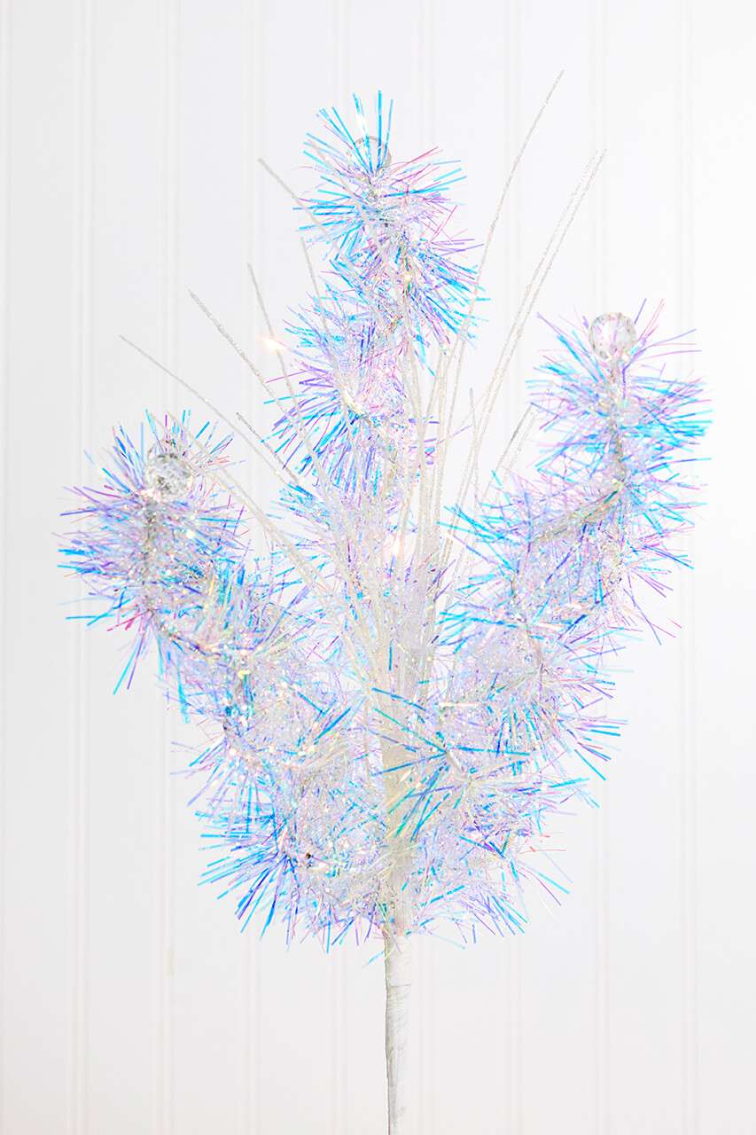 21.5" Iridescent Grass Spray