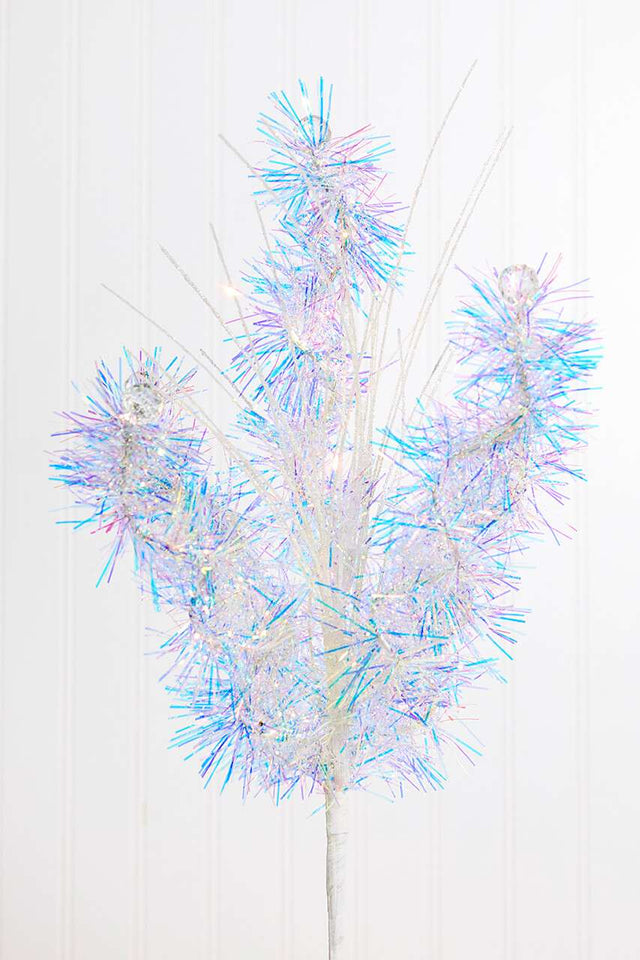 21.5" Iridescent Grass Spray