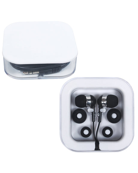 Earbuds In Square Case