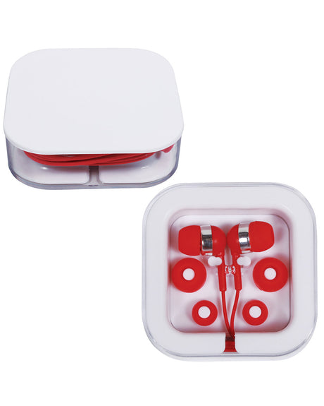 Earbuds In Square Case