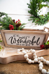 16 Inchi Planter - It’s The Most Wonderful Time Of The Year Festive Holiday Home Decor