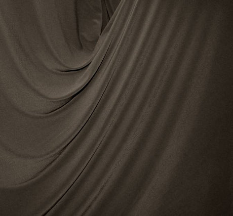 ITY Chocolate Polyester Spandex Fabric - Chocolate, 58/60" Width (1 Yard)