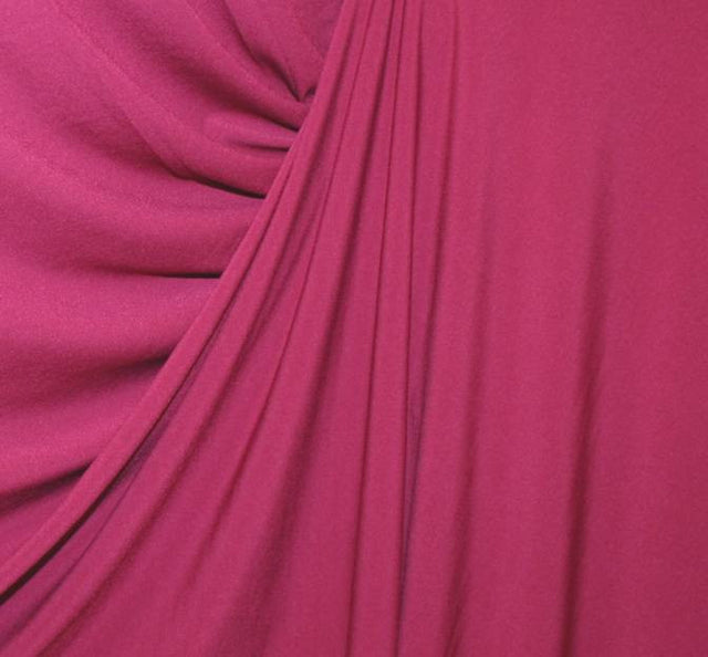 ITY Fuchsia Polyester Spandex Fabric - Fuchsia, 58/60" Width