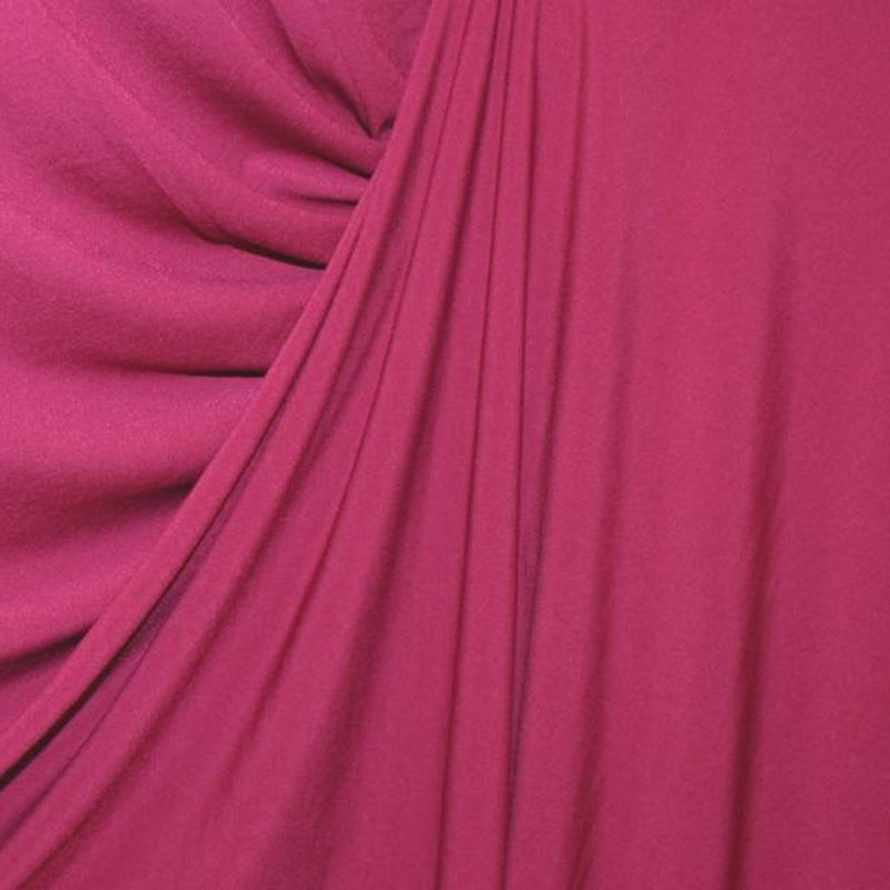 1 Yard Fuchsia ITY Knit Apparel Fabric 58 Inch Width