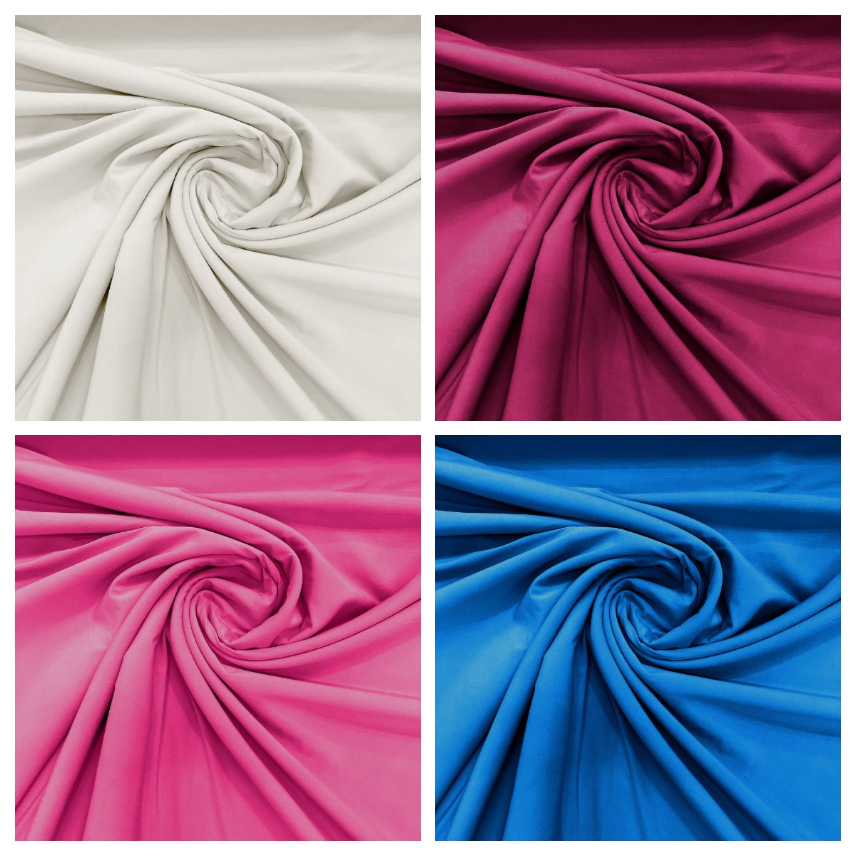ITY Knit Jersey Spandex Fabric - 58/60" Width, 240 GSM, 40% Vertical Stretch, 20% Horizontal Stretch (1 Yard)