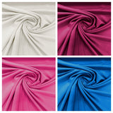 ITY Knit Jersey Spandex Fabric - 58/60" Width, 240 GSM, 40% Vertical Stretch, 20% Horizontal Stretch (1 Yard)