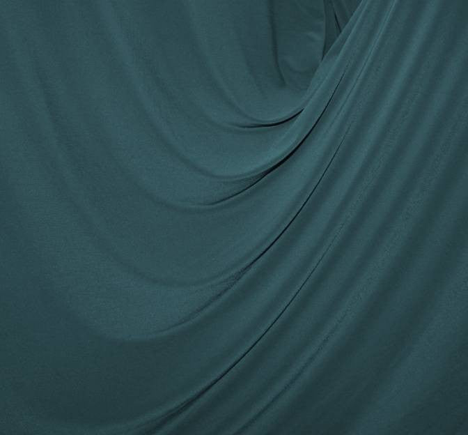 ITY Teal Polyester Spandex Fabric - Teal, 58/60" Width (1 Yard)