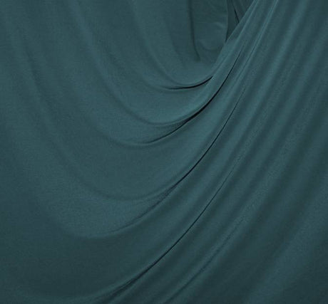 ITY Teal Polyester Spandex Fabric - Teal, 58/60" Width (1 Yard)