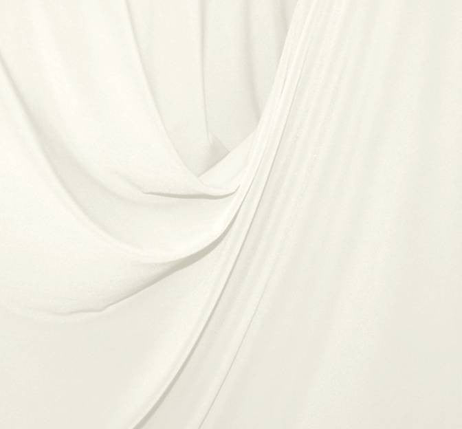 ITY White Polyester Spandex Fabric - White, 58/60" Width (1 Yard)