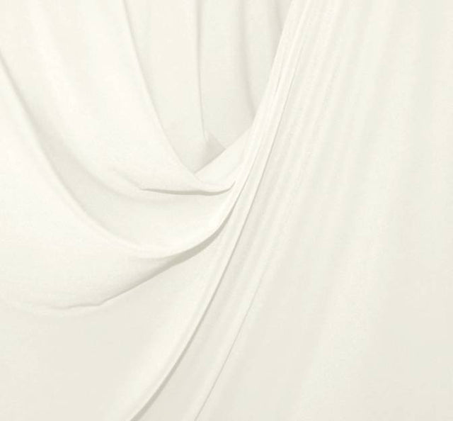 ITY White Polyester Spandex Fabric - White, 58/60" Width (1 Yard)